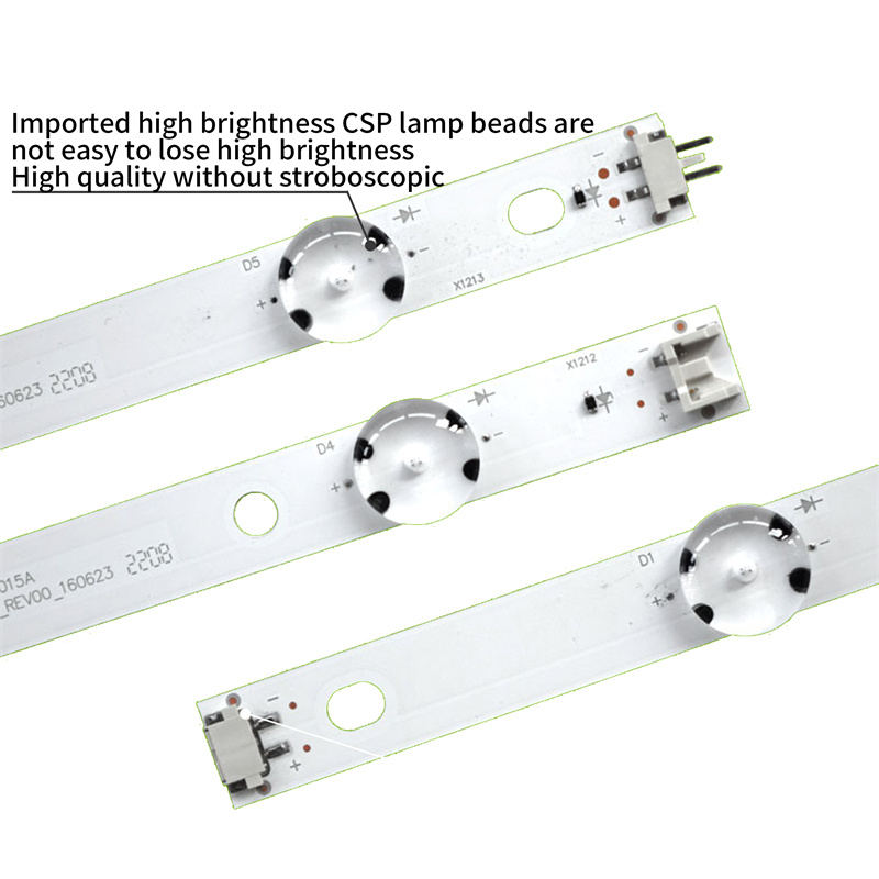 LED TV Backlight strips 17Y 49UJ65_A/B_27LED-REV000_160623 for 49UJ701V 49UJ65 3V 3Pairs/set