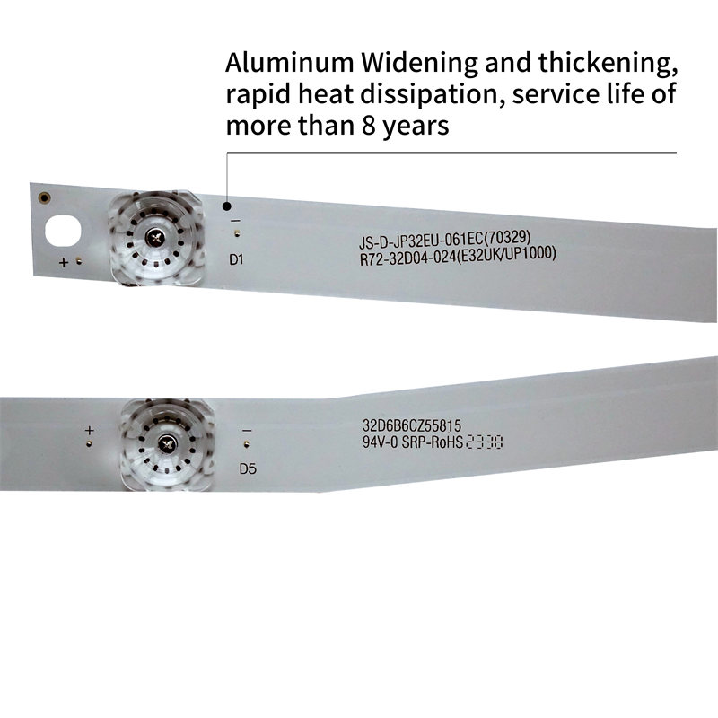 LED TV Backlight strips JS-D-JP32EU-061EC(70329) for MGTV32QKA 6LED 6V 2pcs/set