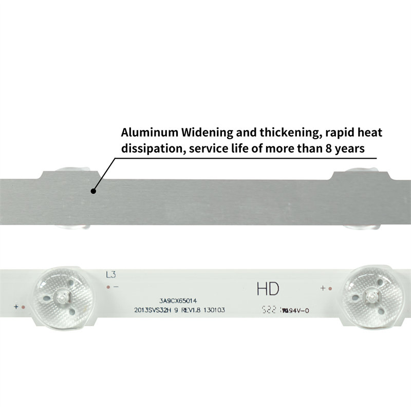 Tiras de retroiluminación de TV led 2013SVS32H 9 REV1.8 130103 D2GE-320SC0-R3 12,12,27 para UE32F6100 UA32F4088