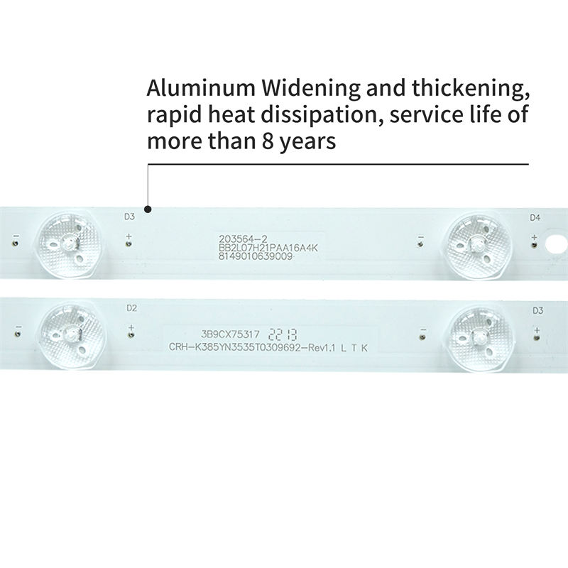 TV Backlight Strip CRH-K385YN3535T0309692-Rev1.1 L T K 8149010639009 BB2L07H21PAA16A4K 203564-2 for 39A3 9led 3V 3pcs/set