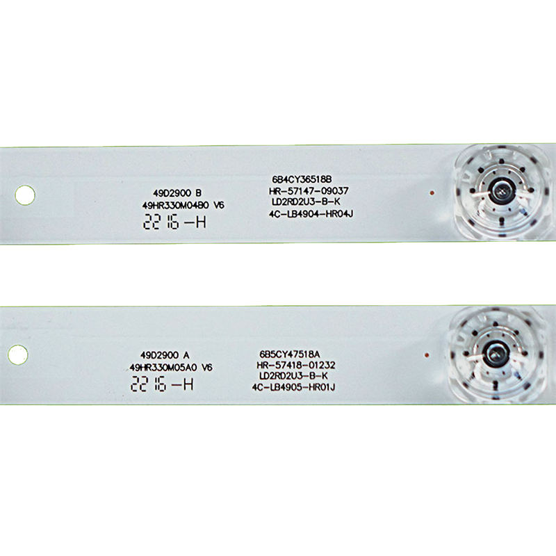 TV Backlight Strip 4C-LB4904-HR04J 4C-LB4905-HR01J49HR330M05A0 49HR330M04B0 V6 for D49A620U/630U/6330U 5+4led 6V 4pairs/set