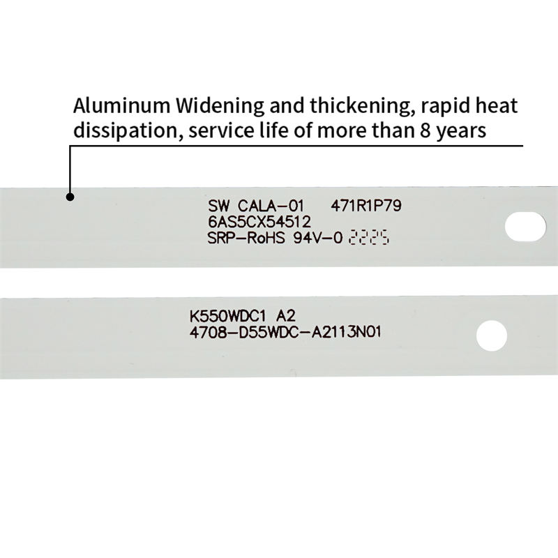 TV Led Backlights Strip 4708-K55WDC-A2113N01 K550WDC1-A2 for 55D1600 D55E161 6V 8pcs/set