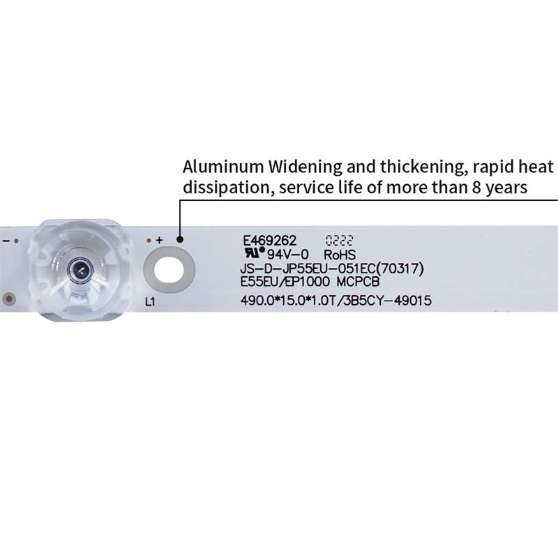 TV LED Backlight Strip for TCL 55inch 10pcs/set 3V 490mm TV Led Backlight Strip Light JS-D-JP55EU-051EC JS-D-JP55EU-01EC(70317)