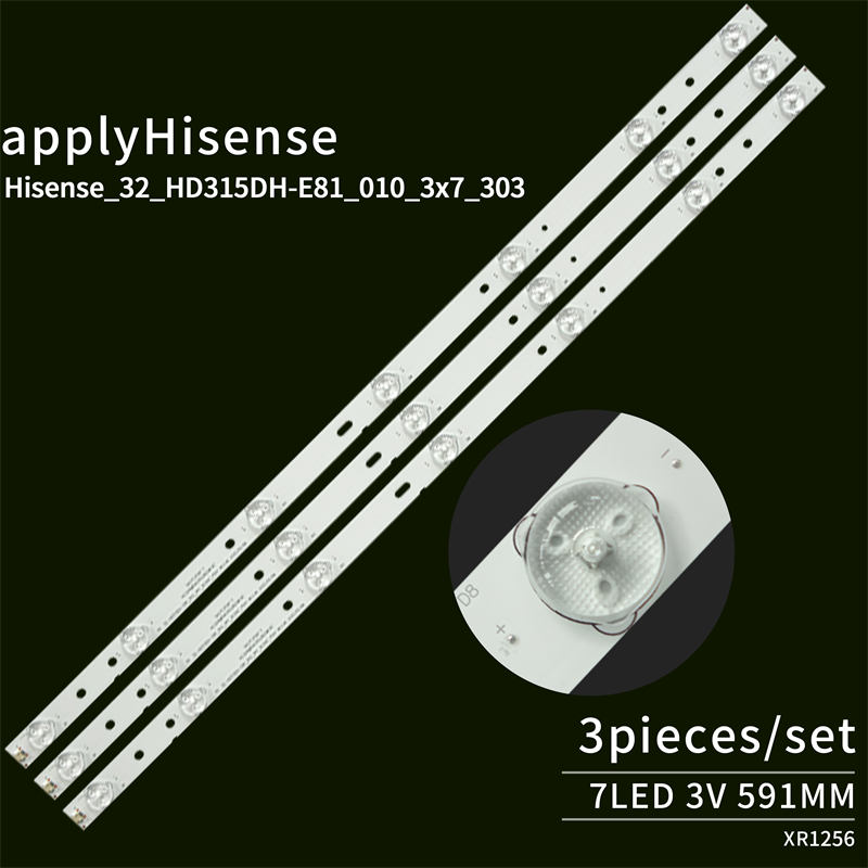 TV LED Backlight Strip Hisense-32-HD315DH-E81 for Hisense LED32K1800 LED32K220 LED32K198 3pcs/set