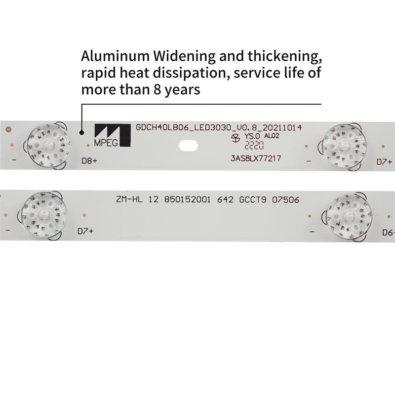 LCD TV LED Backlight Strip GDCH40LB06_LED3030_V0.8 LB-C400F14-E6-C-G1-ZM2 for Changhong 40s1 8LED 3V 4pieces/set