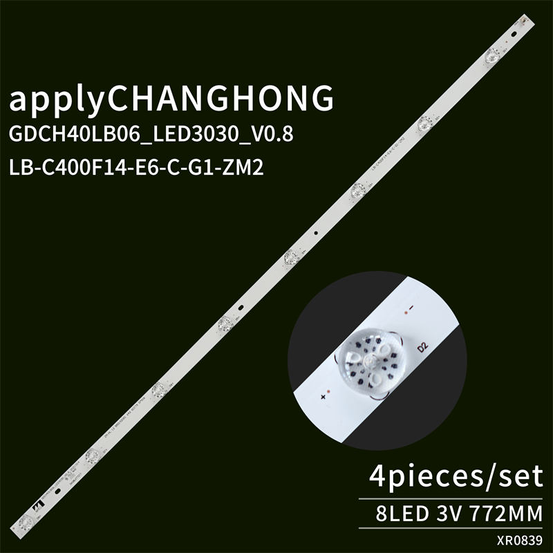 K490WDC1 A4 4708-K49WDC-A4113N01 LED Backlight Strip for Philips 49U5070 A2213N01 49PUF6032/T3 AOC TCL 4LED 6V 8pieces/set