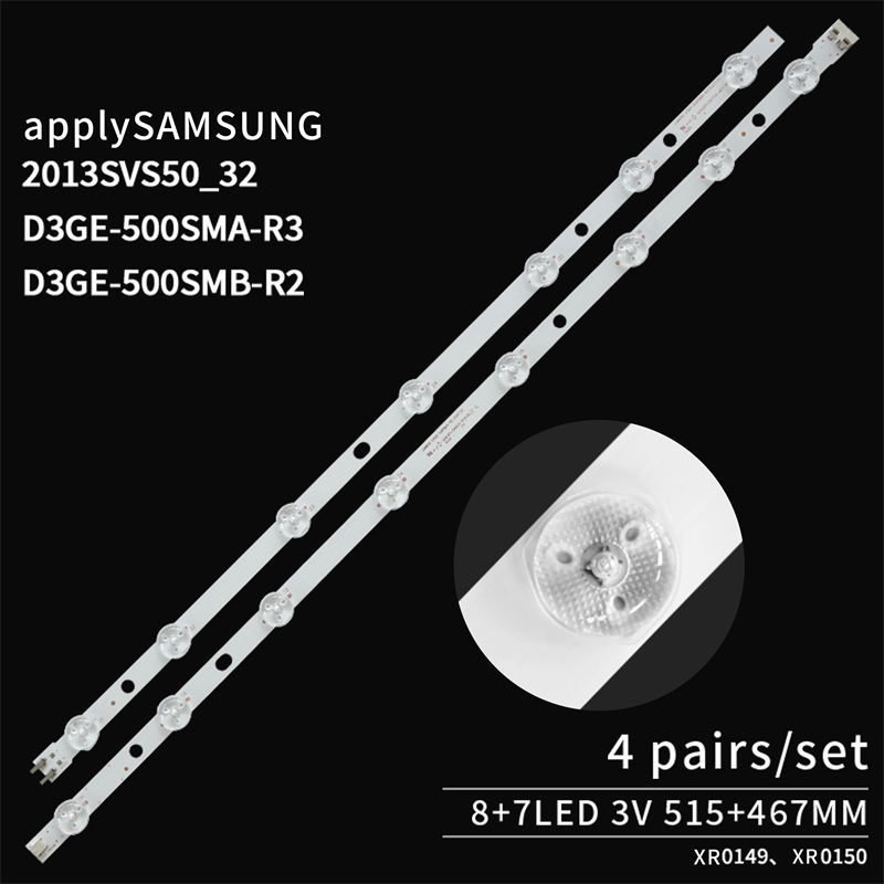 Led TV Backlight Samsung 2013SVS50_32 D3GE-500SMA-R3/SMB-R2 for Samsung UN50J6200 4pairs/set TV Backlight Led Strip