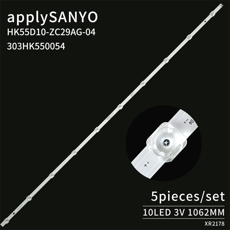 Replacement Led Light Kit LCD Led Backlight Strip HK55D10-ZC29AG-04 303HK550054 TV Backlight Led Sanyo Led Light Bar