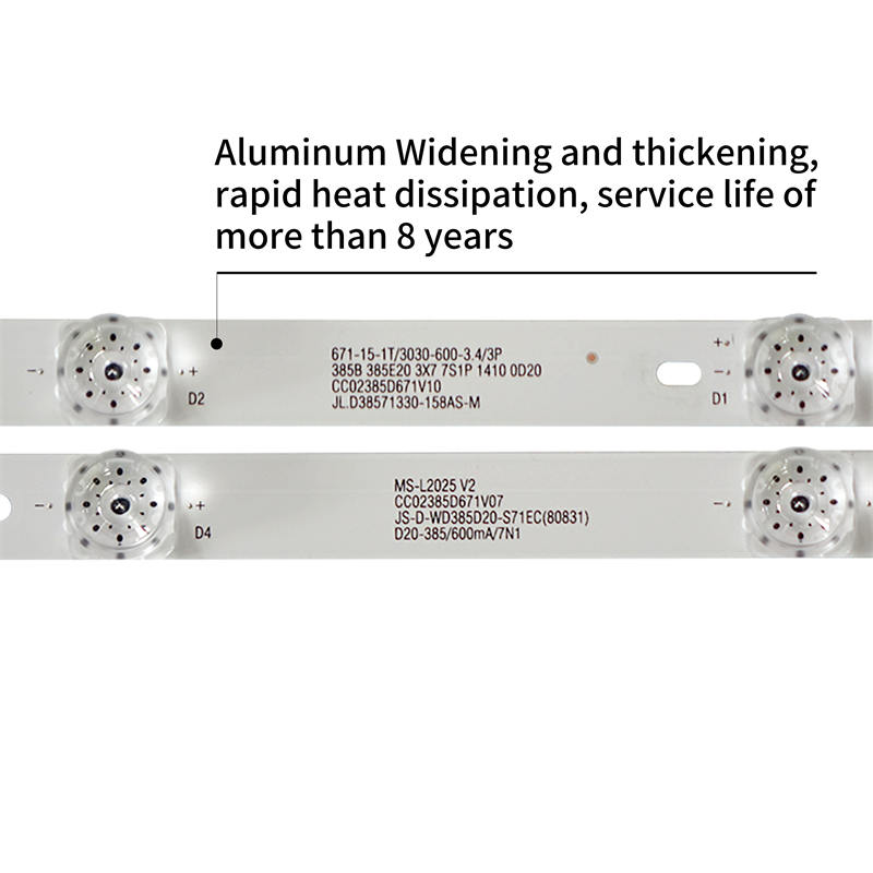 TV LED Backlight Strips JS-D-WD385D20-S71EC(80831) JL.D38571330-158AS-M MS-L2025 V2 385B 385E20 3X7 7S1P for SANYO SAST 7LED 3V