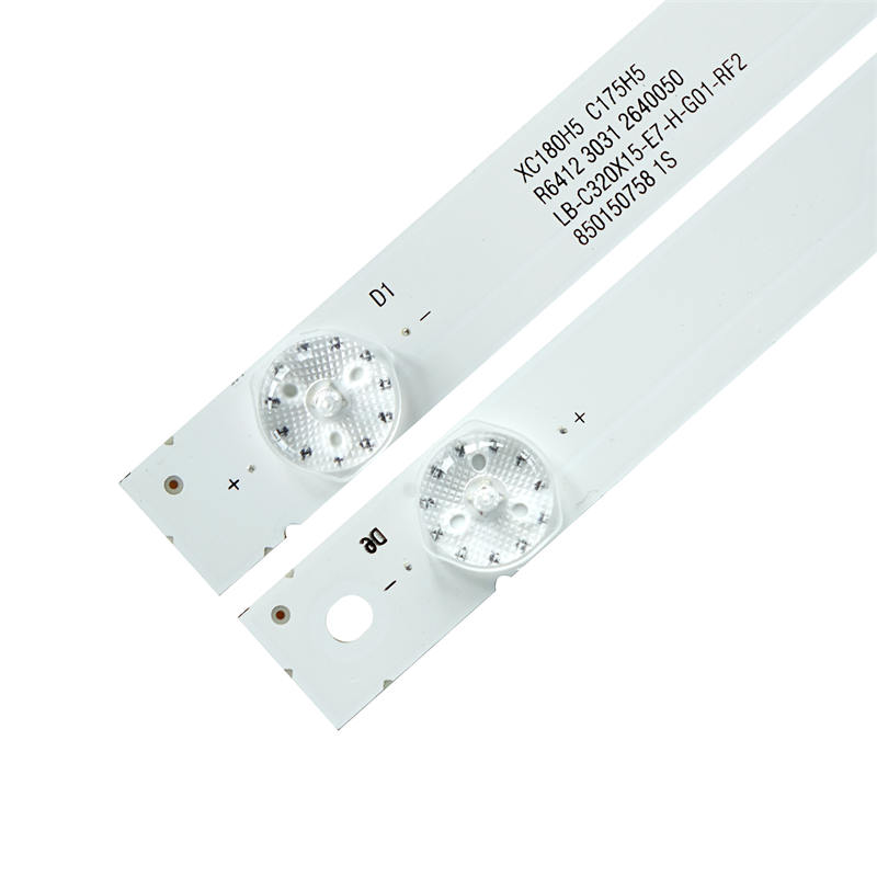 TV Backlight Strip XC180H5 C175H5 R6412 3031 2640050 LB-C320X15-E7-H-G01-RF2 8501507581S for Sanyo 32CE2220 2PCS/SET
