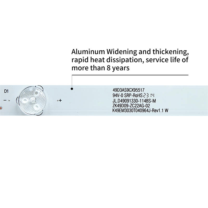 TV Backlight Strip JL.D49091330-114BS-M JL.D49091330-114BS-M TV LED Strip Lights Led Bar for Sanyo 49CE1830D3 955MM 4PCS/SET