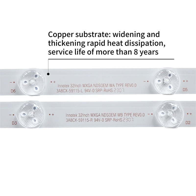 TV Backlight Strip LG lnnotek 32lnch WXGA NDSOEM WA TYPE A REV0.0 for Sony KDL-32RM5B TV backlight bar 8led 3V 2L+1R PCS/SET