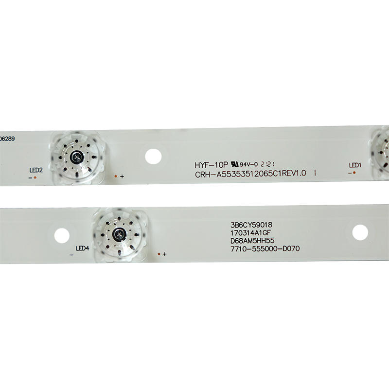 TV LED Backlight Strip CRH-A55353512065C1REV1.0 I 7710-555000-D070 Backlight Bar for Panasonic TH-55DX680C 55DX500C 12pieces/set 6LED