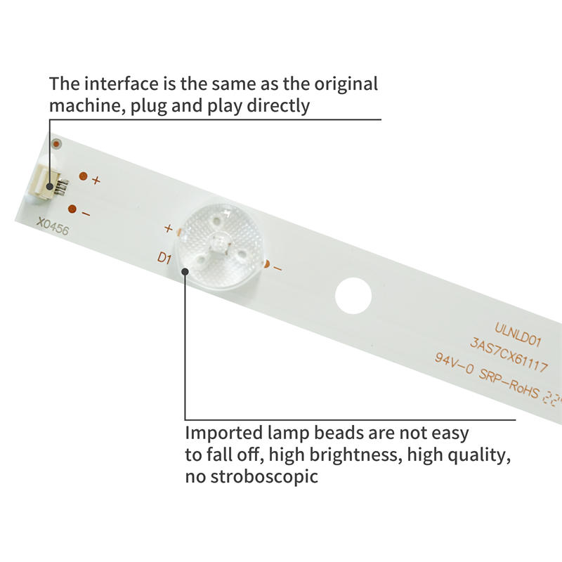 TV LED Backlight TH-32D410T  PN-EL-32-21 V0 for Panasonic  TX-32FS400E TH-32D410T TX-32ES400B 3pieces/set 7LED