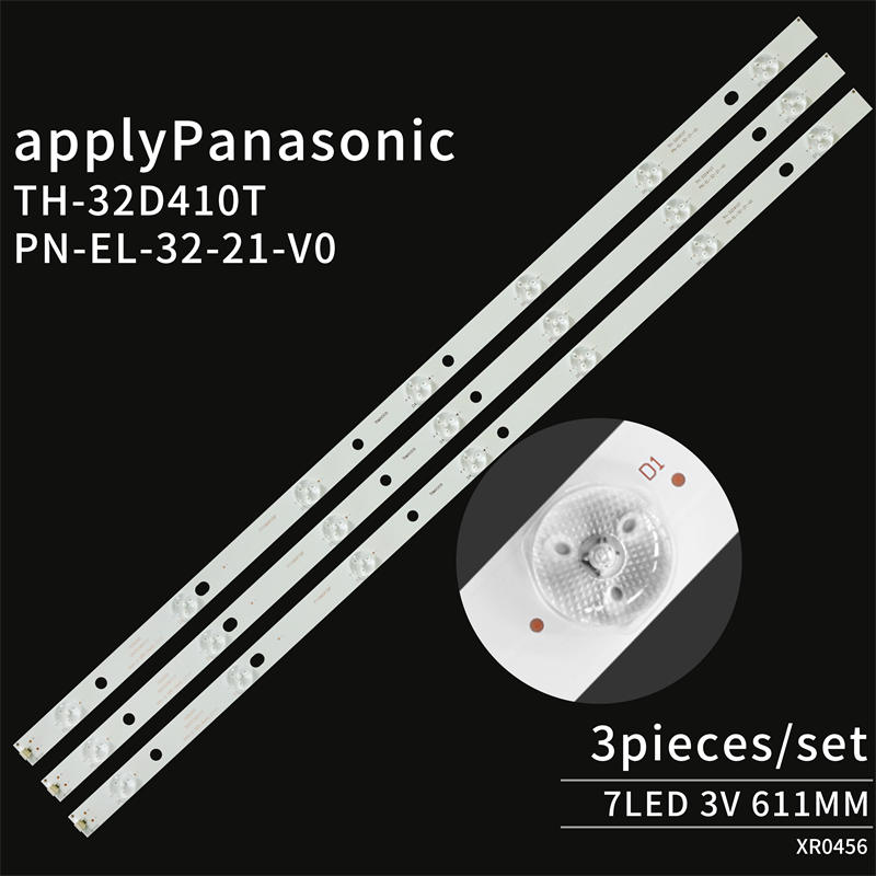 TV LED Backlight TH-32D410T  PN-EL-32-21 V0 for Panasonic  TX-32FS400E TH-32D410T TX-32ES400B 3pieces/set 7LED