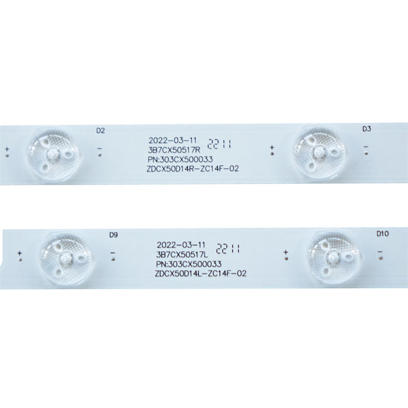TV Backlight Strip ZDCX50D14L/R-ZC14F-02 for 50 inches Haier 7+7led 3V 5pairs/set LCD TV LED Strip Light