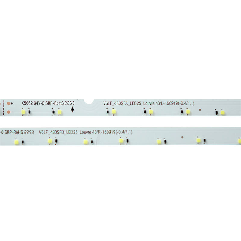 LED TV Backlight strips V6LF_430SFA_LED25 Louvre 43 L-160919(-0.4/1.1) for UE43K5100AUXUA UA43K5100AKXZN CY-FK043BNEV1H UA43K5100