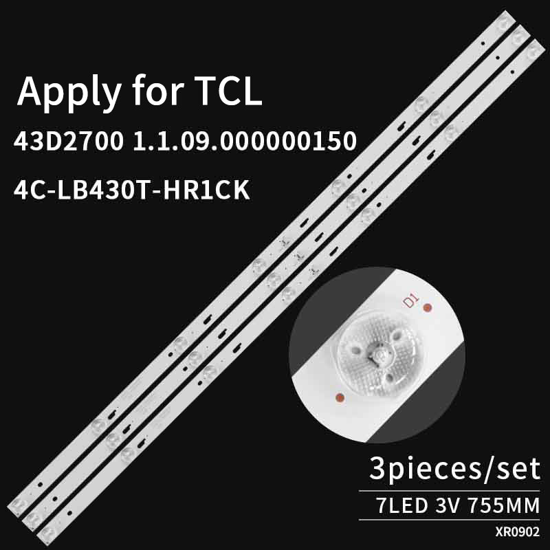 TV LED Backlight 4C-LB430T-HR1CK 43D2700 1.109.0000000150 for TCL 43D2700 LC430DUY-SHA1