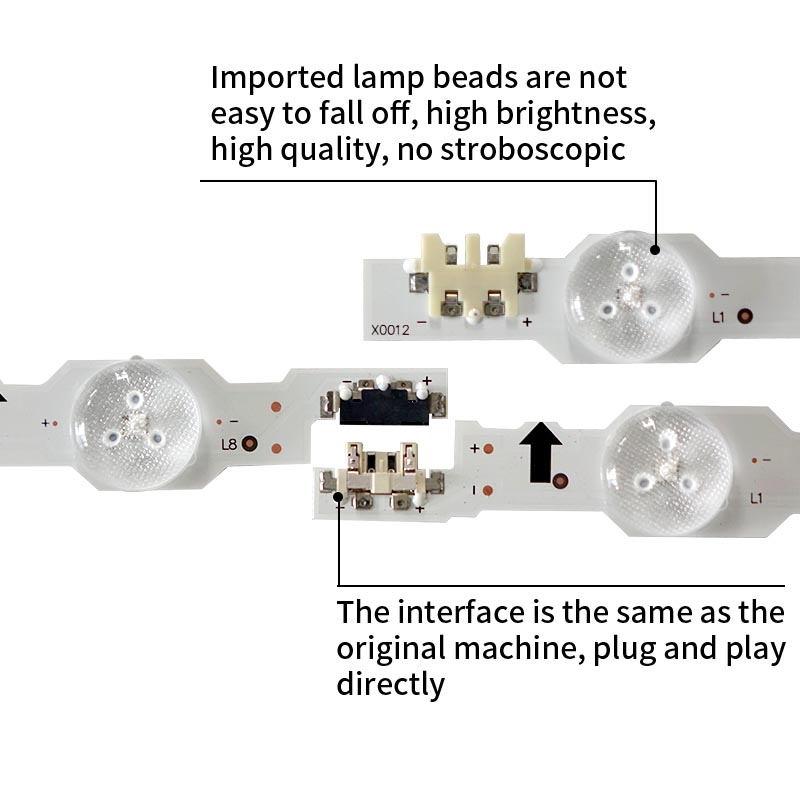 LED TV Backlight strips 2014SVS_UHD_48_3228_L08/R05_REV1.1_140224 for UA48HU5908J UA48HU5920J