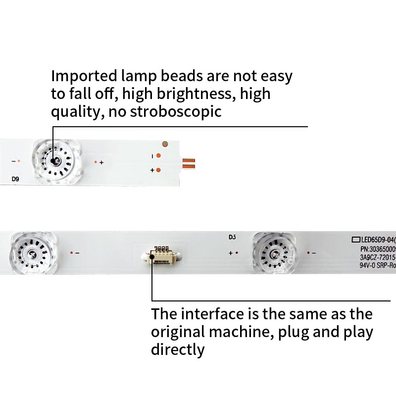 LED TV Backlight strips LED65D9-03 04 30365009215 for LS65AL88A71 14+2 pcs/set