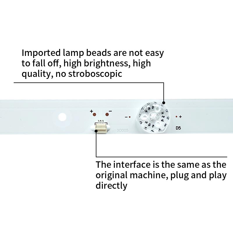 LED TV Backlight strips CC02320D562V04 320E9 2X6 for M32D-1 LE-8822A M32AW-RF