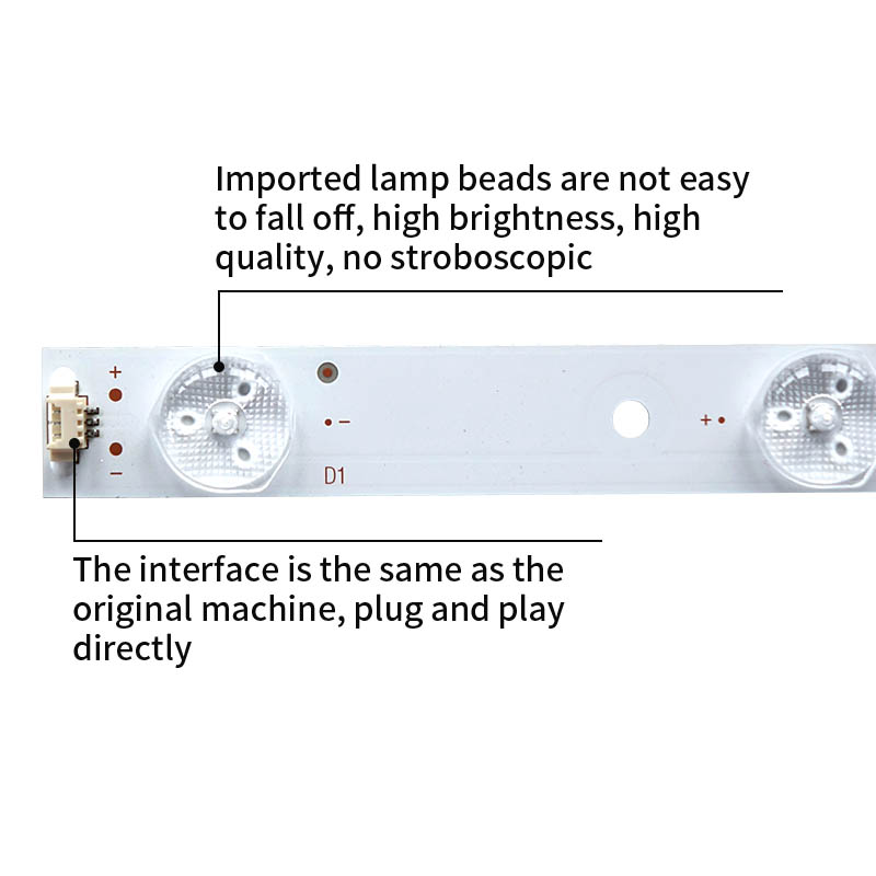 LED TV Backlight strips LE49D8-01(A) 30349008202 for LS49H510X LS49H510N LS49A51