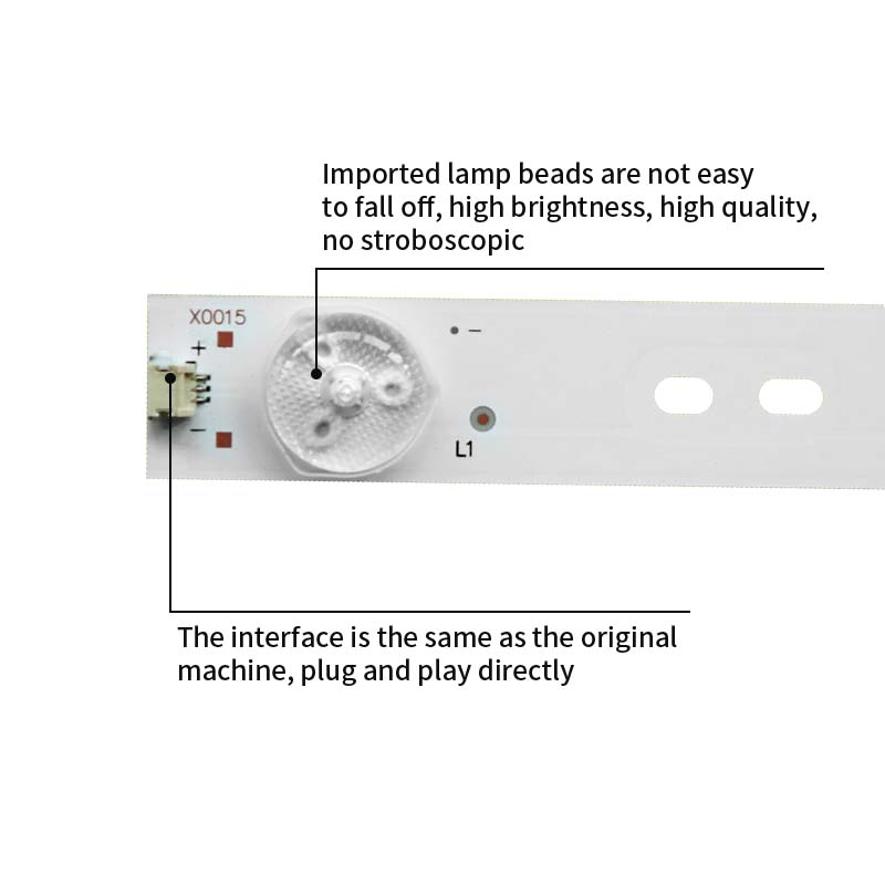 LED TV Backlight strips JL.D3271330-03DS-F 2014CHI315A_3228_07_REV1.0_200803 for LED32K1800 32D50