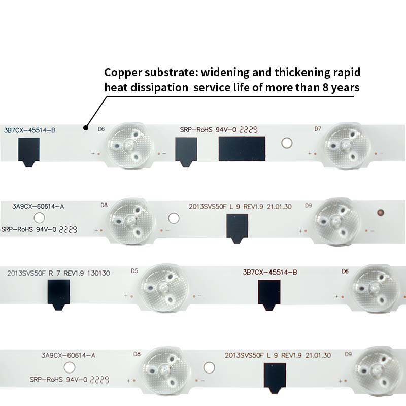 LED TV Backlight strips D2GE-500SCA-R3 2013SVS50F_L_9 REV1.9 130130 for UA50F5500AR