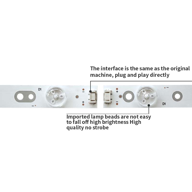 LED TV Backlight strips 5800-W55004-RP10 5800-W55004-RP40 for 55V5 55V6 K55 K55J 6+6 pcs/set