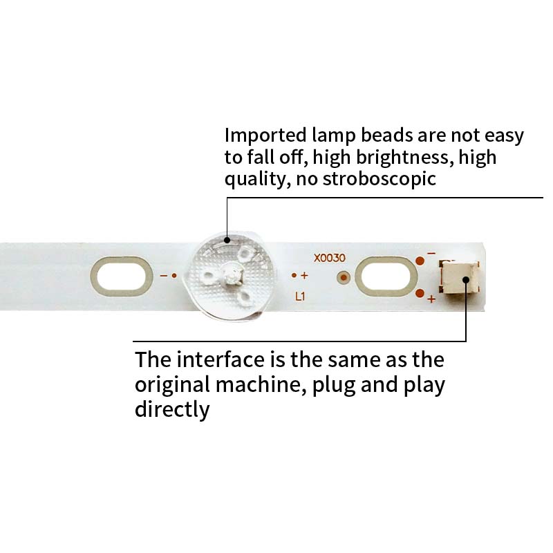 LED TV Backlight strips DS50M73-DS07-V01 2W2006-DS50M7301-01 for C50ANSMT-4K NES0NS 50F570T2 TI4910DLEDDS