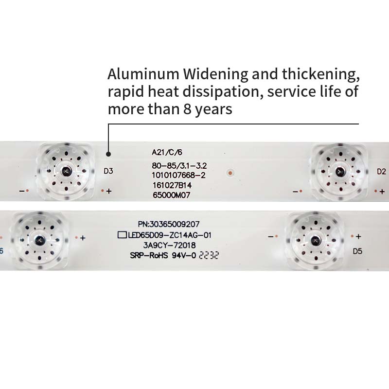 LED TV Backlight strips LED65D09-ZC14AG-01 9S1P 30365009207/215 for 65CE3211D 65Y3 G65C G65Y F65Y 65U1