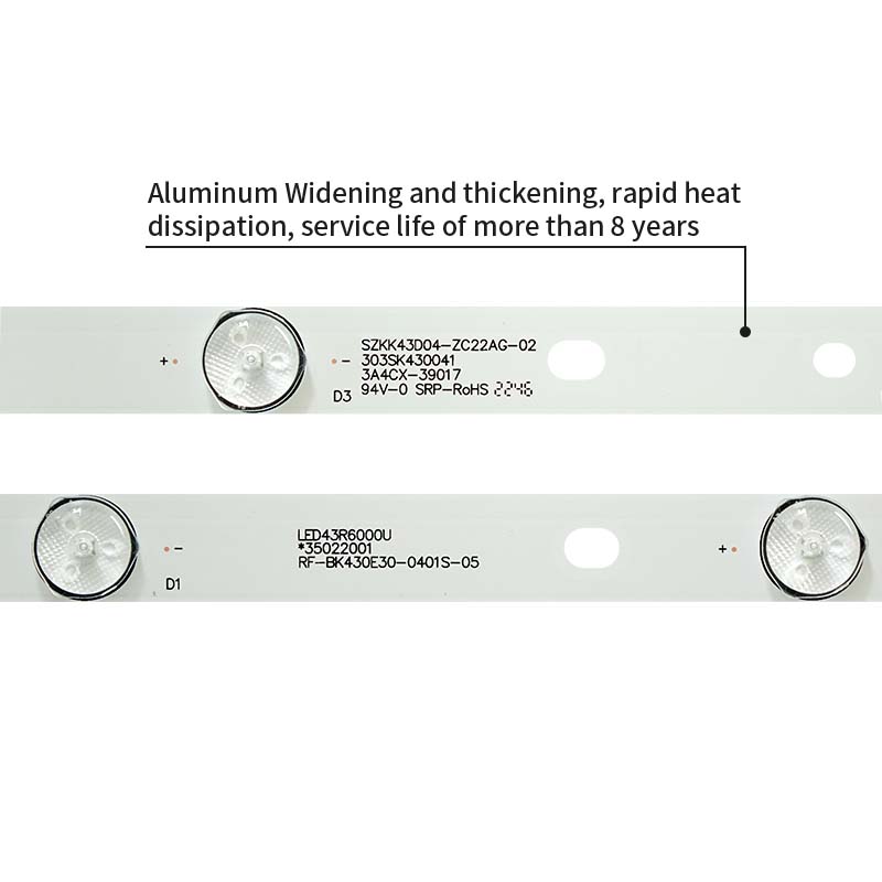 LED TV Backlight strips RF-BK430E30-0401S-05 SZKK43D04-ZC22AG-02 for A43U LED43G30AE