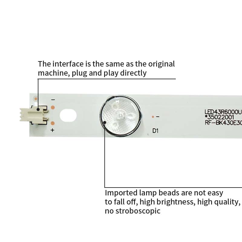 LED TV Backlight strips RF-BK430E30-0401S-05 SZKK43D04-ZC22AG-02 for A43U LED43G30AE