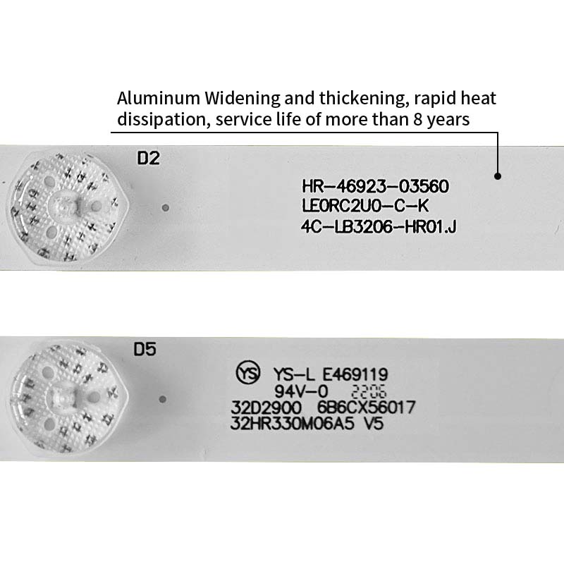 LED TV Backlight Strips 4C-LB3206-HR01J for L32P1A L32F1B D32A810 B32A739 L32F3301B