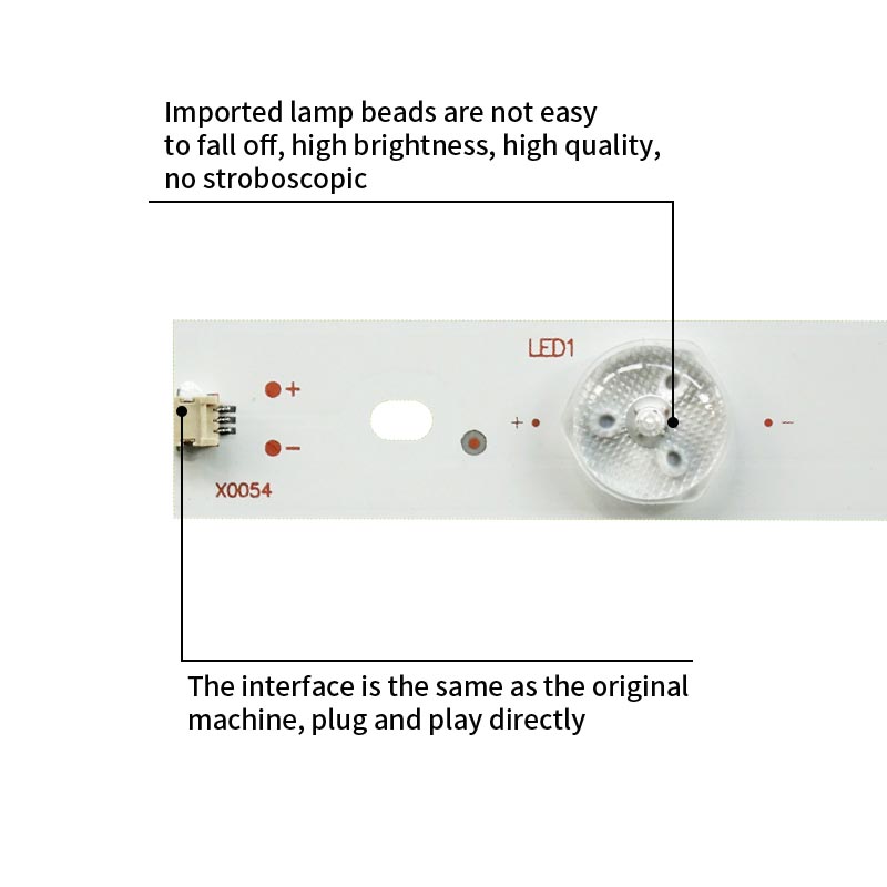 LED TV Backlight strips SVH500A24 5LED Rev06 HD500DFB53 for 50D36P-N LEDN50D36P LC-50N5000U