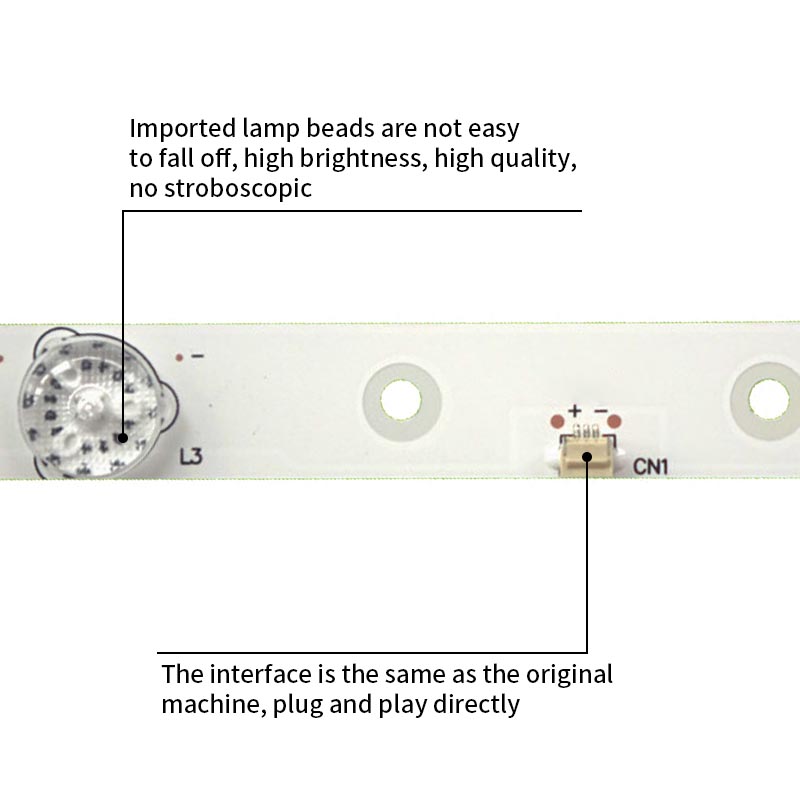 LED TV Backlight strips MS-L1160 V3 MS-L1220 V2 R72-32D04 for MC-20A/3210G 2 pcs/set