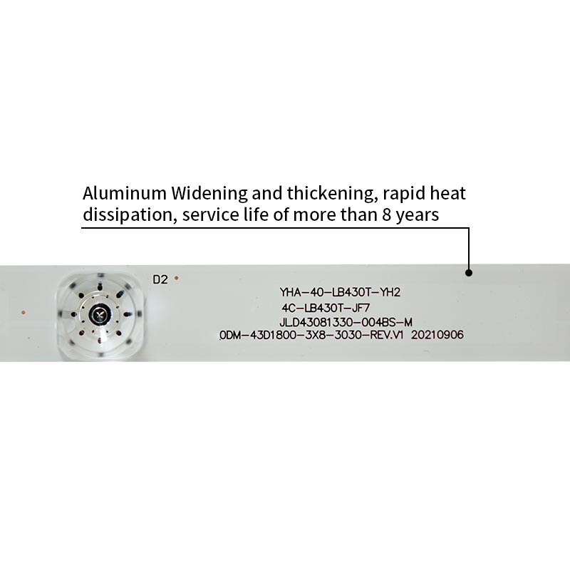 LED TV Backlight strips JL.D43081330-004BS-M 0DM-43D1800-3X8-3030-REV.V1 for 43L1600C 43L26CMC TH-43EX400G