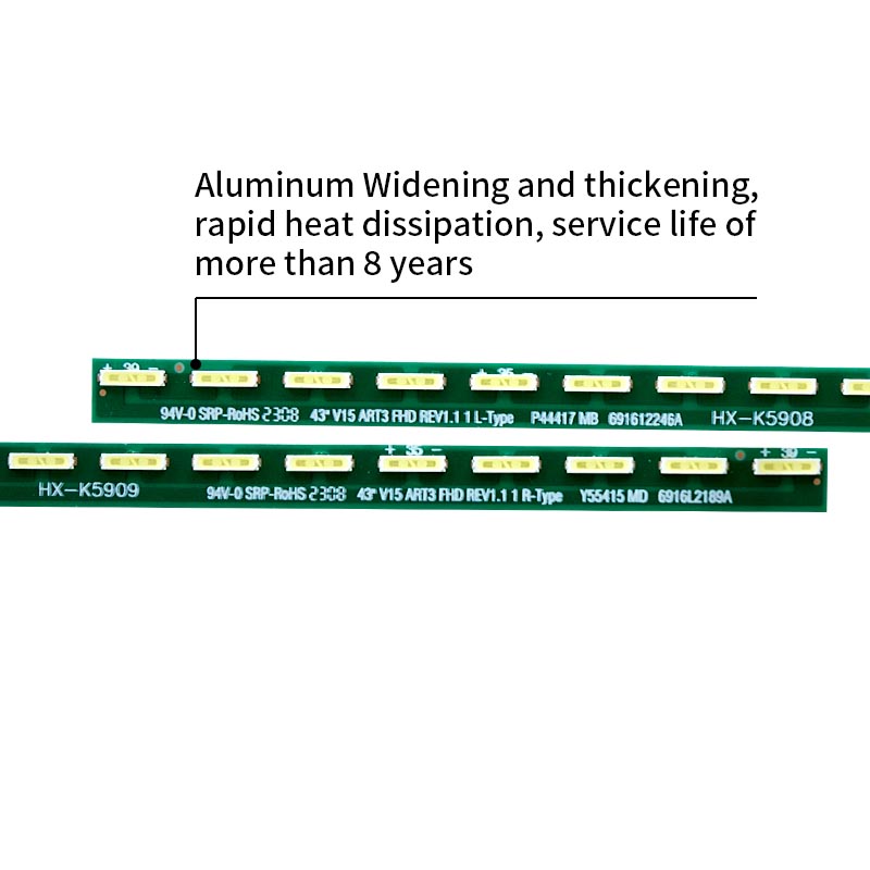 LED TV Backlight strips 43 V15 ART3 FHD REV1.1 1 L-Type 691612246A for 43LF634V 43LF6350