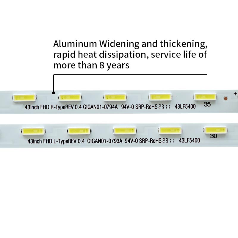 LED TV Backlight strips GIGAN01-0793A 43inch FHD L-TypeREV 0.4 MAK63207801 for 43LF5900-CA 43LF6350