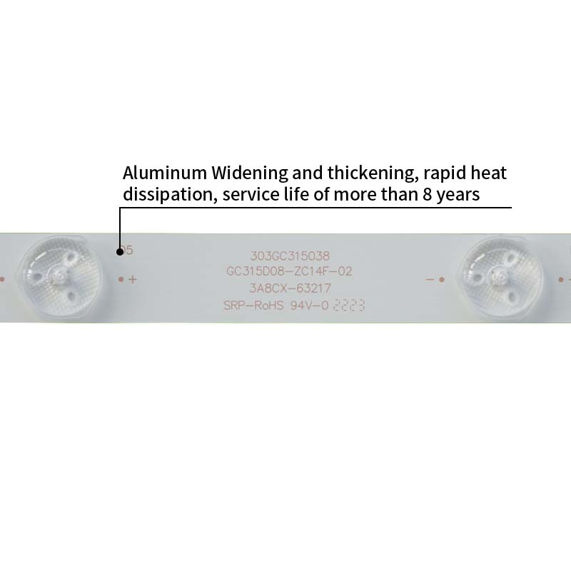 LED TV Backlight strips IC-A-HWBC32D216A GC315D08-ZC14F-02 303GC315038 for 32PFL3046/T3 32HHF3252/T3