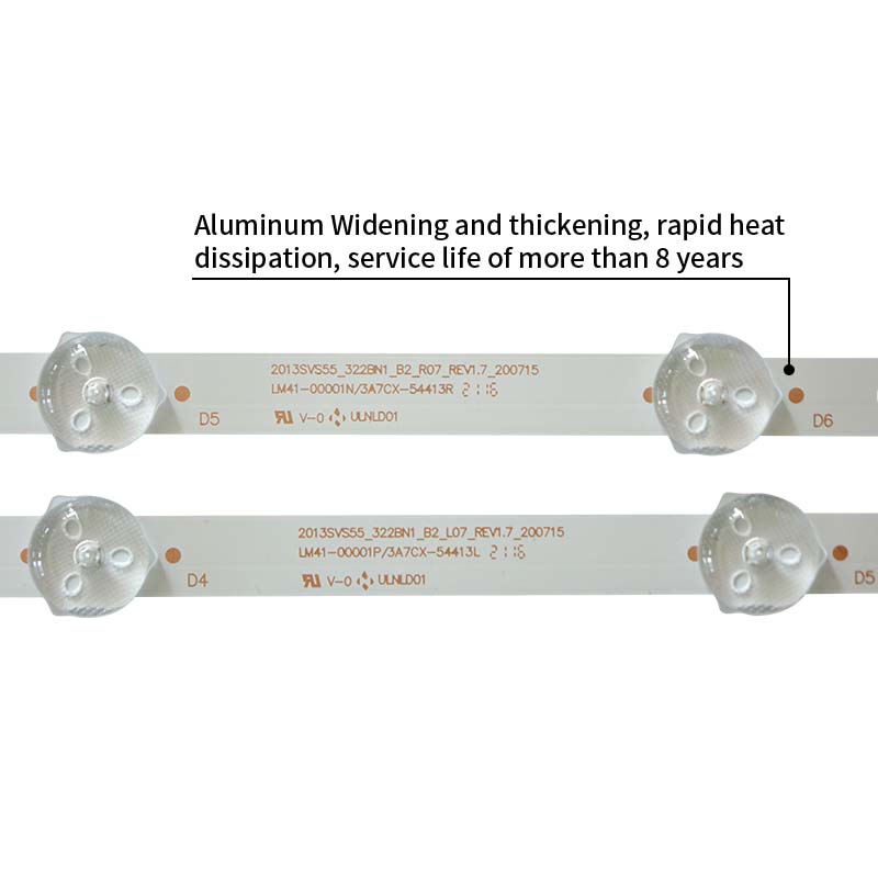 LED TV Backlight strips 2013SVS55_3228N1_B2_R7_REV1.7 LM41-00001N D3GE-5510SMA-R for UN55FH603 UN55J620D UE55H6273