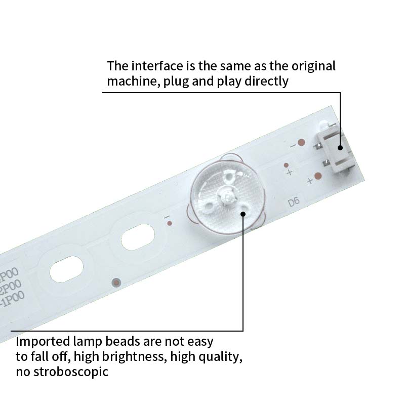 LED TV Backlight strips 5850-W49002-4P00 5800-W49001-2P00 1P00 for 49M6E 49E361S 49E366W