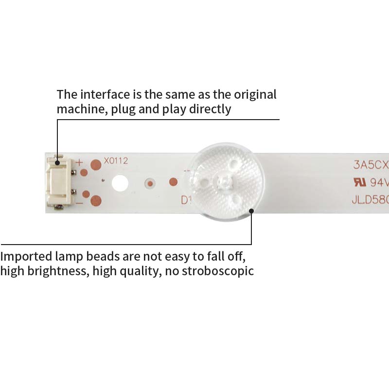 LED TV Backlight strips JL.D58051330-202AS-M SW58D05-ZC22AG-06 for 58G2A 58G3 58K5D