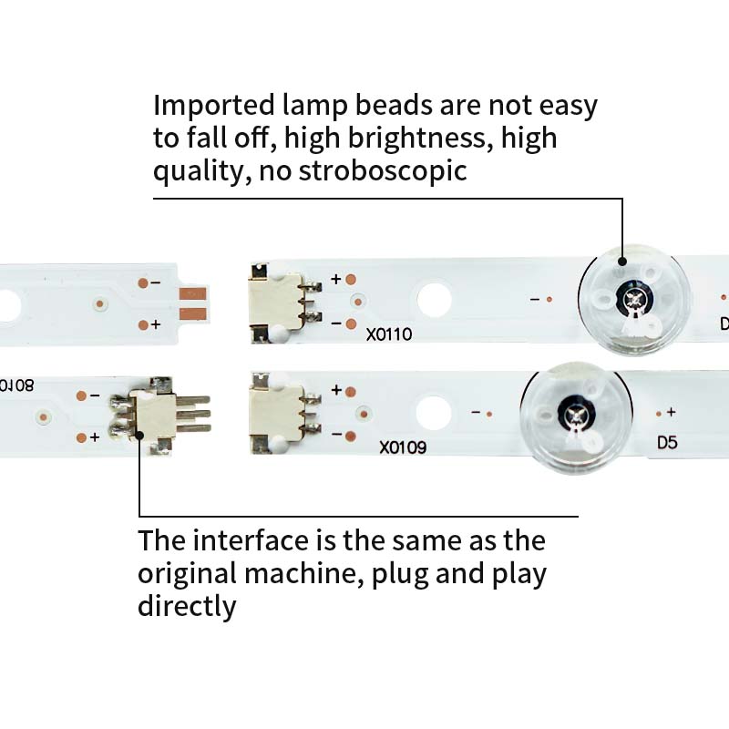 LED TV Backlight strips 6916L-1827A 50 V14 SLIM DRT REV0.2 R2 for TX-50AS740 TX-50AS650
