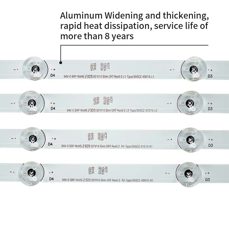 LED TV Backlight strips 6916L-1827A 50 V14 SLIM DRT REV0.2 R2 for TX-50AS740 TX-50AS650