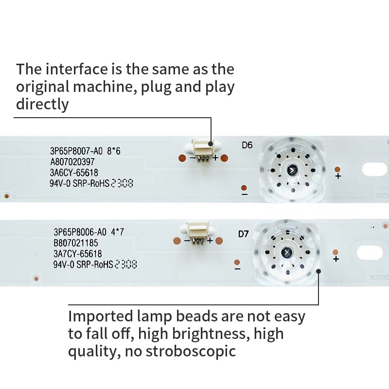 LED TV Backlight strips RF-BS650017AE30-0601 A1 3P65P8007-A0 for 65T86 K65E50