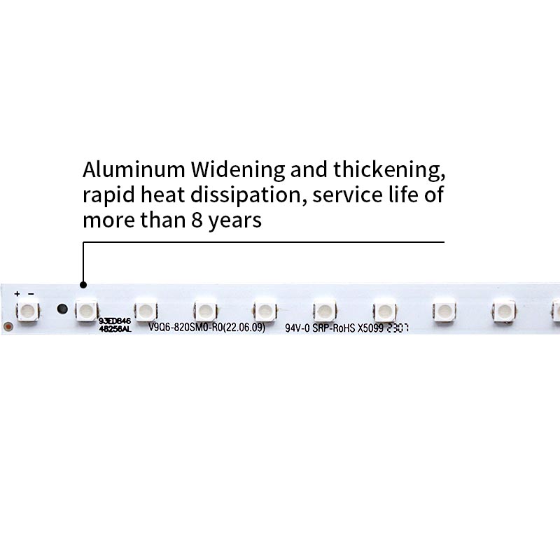 LED TV Backlight strips V9Q6-820SM0-R0(22.06.09) BN96-48256A for QN82Q60R QN82Q6 QA82Q60RAK QE82Q60RATXXH CY-RR082FGLV1H QN82Q60RAFXZA