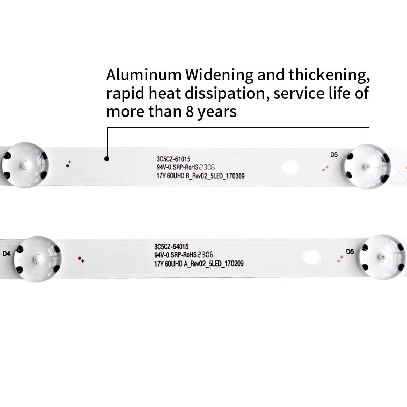 LED TV Backlight Strips SVG600A36-A 17Y 60UHD A-REV02-5LED-170209 for KD-60X695E KD-60X690E KD-60X6700E