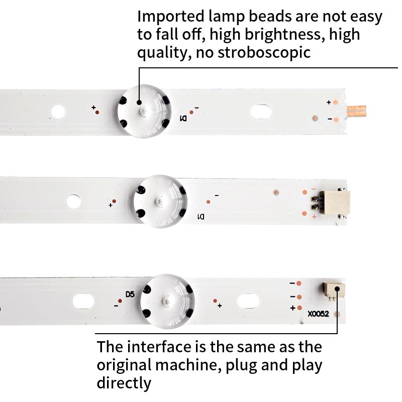 LED TV Backlight Strips SVG600A36-A 17Y 60UHD A-REV02-5LED-170209 for KD-60X695E KD-60X690E KD-60X6700E