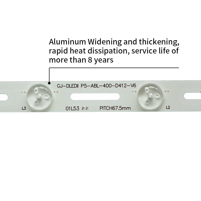 LED TV Backlight strips GJ-DLEDII P5-ABL-400-D412-V6 suitable for TV replacement 12LED